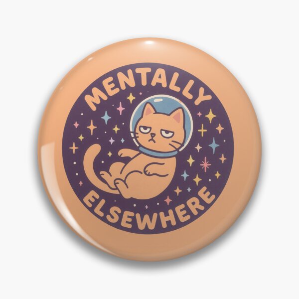 Item preview, Mentally Elsewhere Cat designed and sold by Flying Doggo.