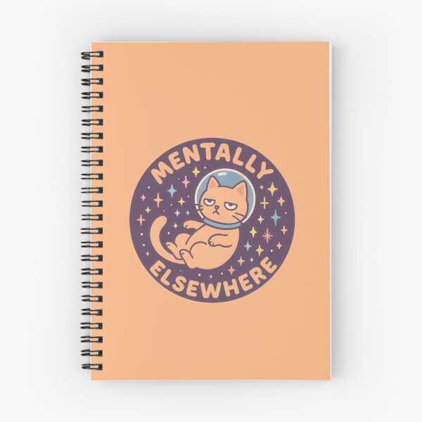 Item preview, Mentally Elsewhere Cat designed and sold by Flying Doggo.