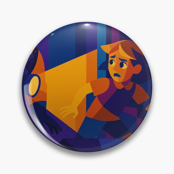 Item preview, THE PURSUIT – The Game of Fear | Unique Colorful Hello Neighbor Cubism Fan Art Design designed and sold by Owlic.artwear.