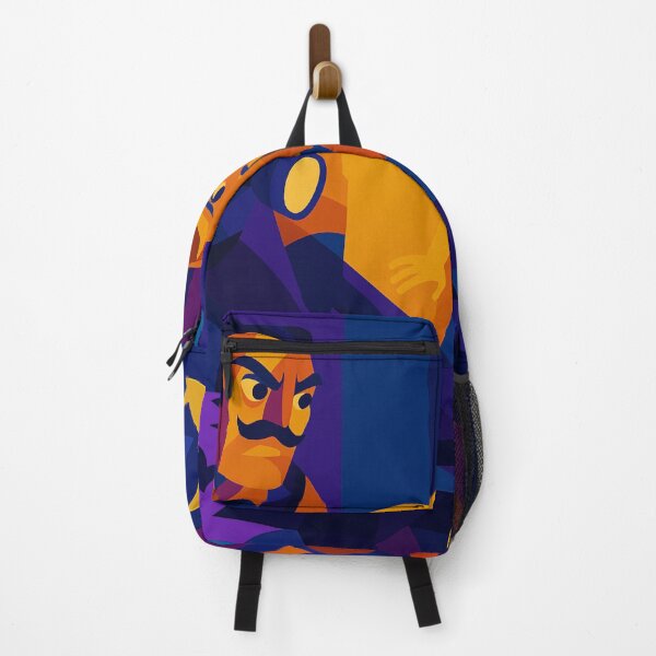 Item preview, THE PURSUIT – The Game of Fear | Unique Colorful Hello Neighbor Cubism Fan Art Design designed and sold by Owlic.artwear.