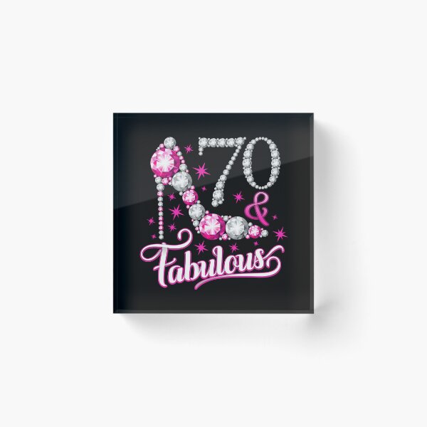 Item preview, 70th Birthday design. 70 & Fabulous lady’s  designed and sold by iclipart.