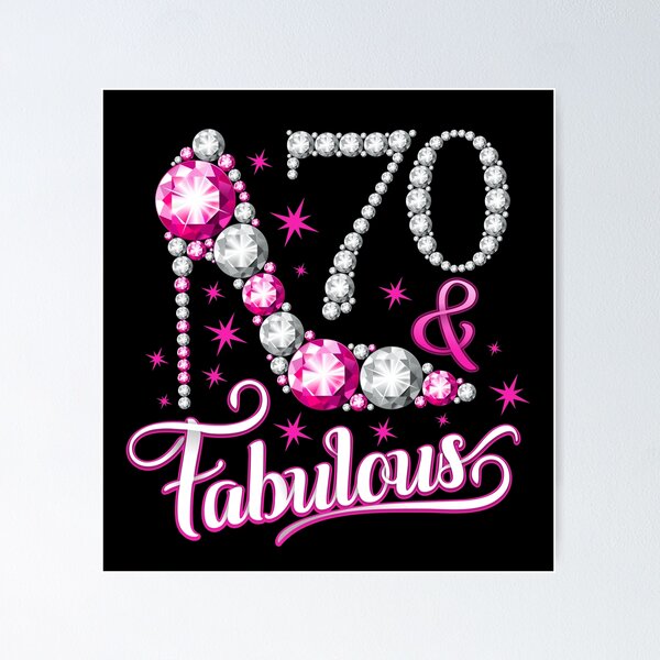 Item preview, 70th Birthday design. 70 & Fabulous lady’s  designed and sold by iclipart.