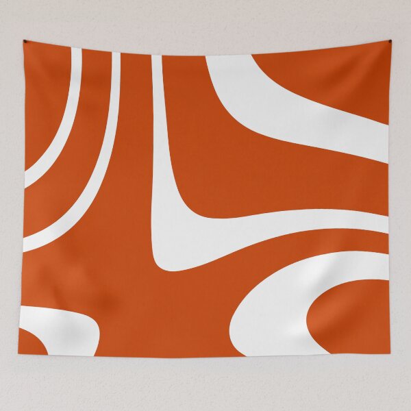 Item preview, Orange Warm Abstract Minimal Groovy Stripes designed and sold by patternsoup.