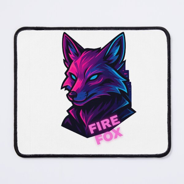 Item preview, Neon fox in pink and purple design designed and sold by Gletschie.