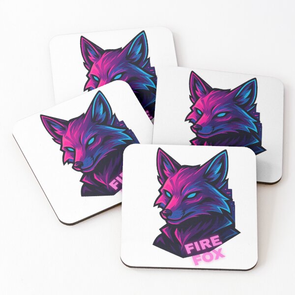 Item preview, Neon fox in pink and purple design designed and sold by Gletschie.