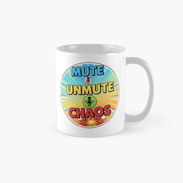 Item preview, Mute Unmute Chaos – Funny Online Meeting Sticker designed and sold by Teenidesign .