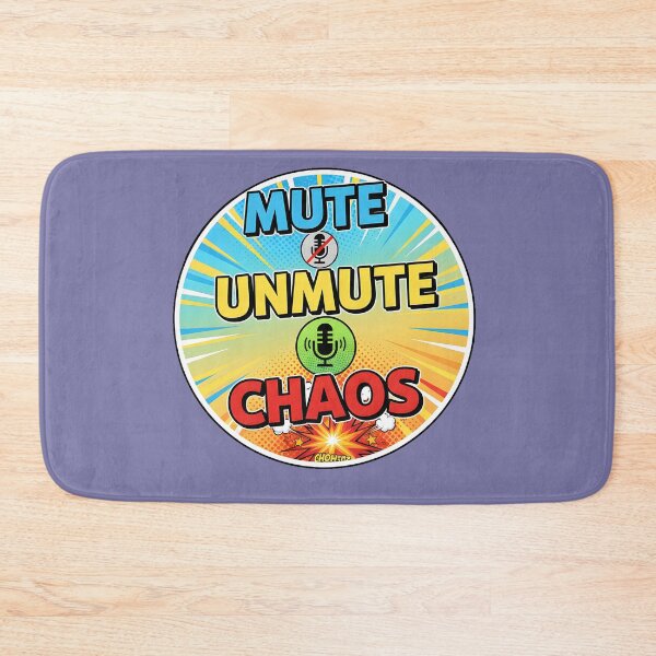 Item preview, Mute Unmute Chaos – Funny Online Meeting Sticker designed and sold by Teenidesign .