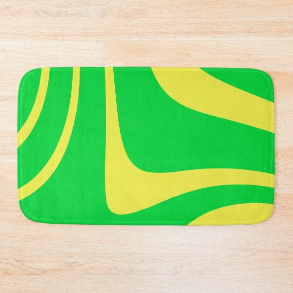 Item preview, Yellow and Green Abstract Minimal Groovy Stripes designed and sold by patternsoup.