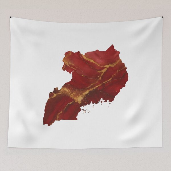 Item preview, uganda map, capital of uganda, kampala uganda designed and sold by AddlPoolart.