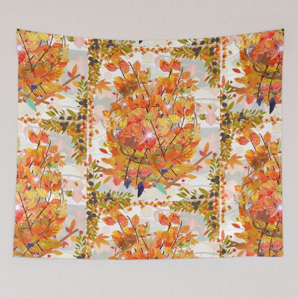 Item preview, Soft Red Leaf Mashup | Coral & Orange Nature Aesthetic ? designed and sold by BlessedStudio31.