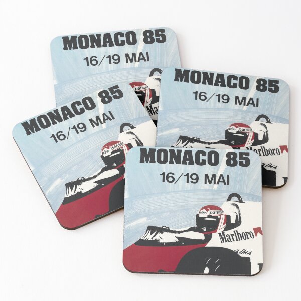 Item preview, Monaco Grand Prix 1985 - Vintage Formula 1 Racing Poster designed and sold by Road To Track.
