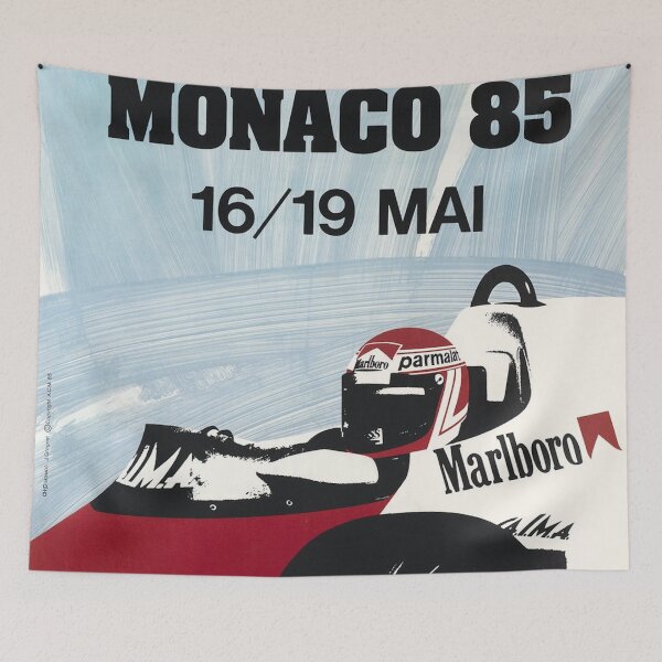 Item preview, Monaco Grand Prix 1985 - Vintage Formula 1 Racing Poster designed and sold by Road To Track.