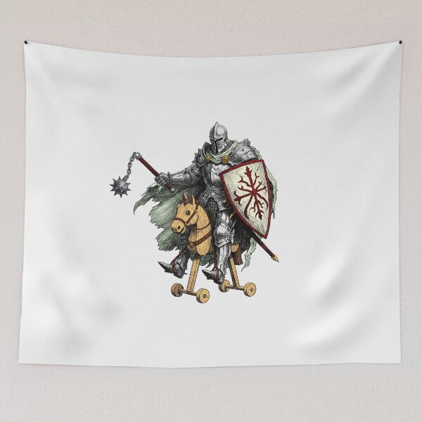 Item preview, Knight on horseback designed and sold by krabbaraban.