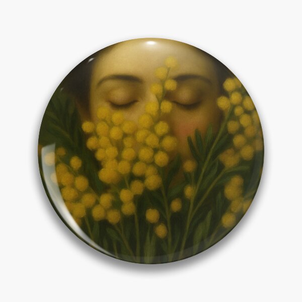 Item preview, Les Yeux Fermés au Mimosa – French Portrait of a Lady | 19th Century Art designed and sold by CARRAANN.