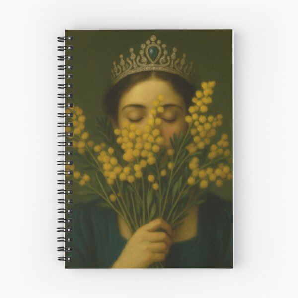Item preview, Les Yeux Fermés au Mimosa – French Portrait of a Lady | 19th Century Art designed and sold by CARRAANN.