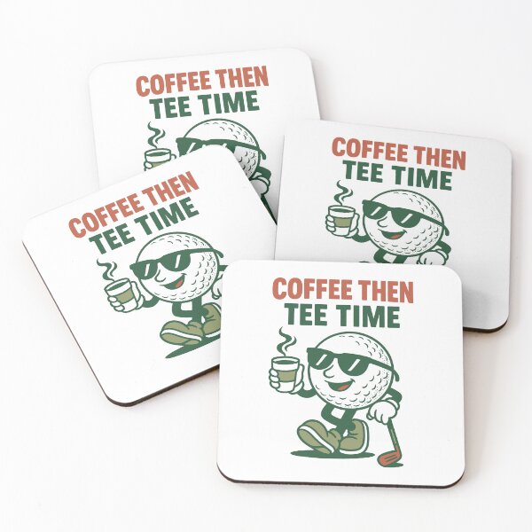 Item preview, Coffee Then Tee Time Golf Humor for Golfers designed and sold by LuminOrb.