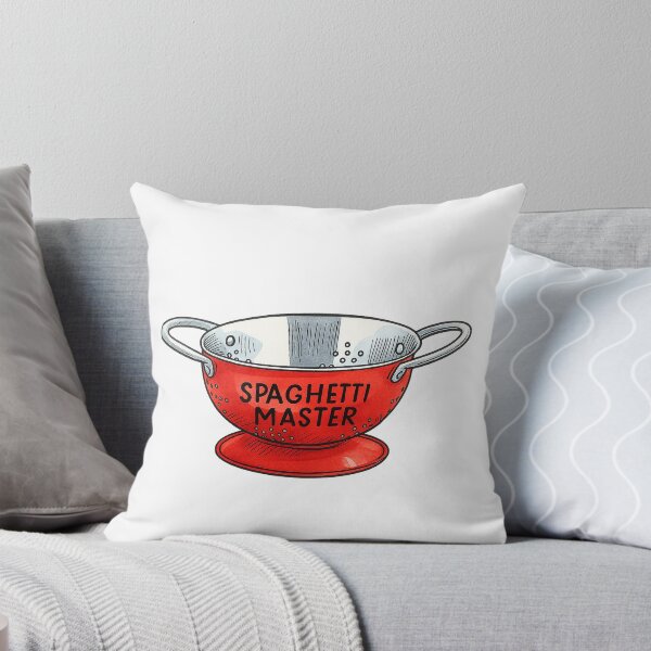 Item preview, Spaghetti Master Red Colander Illustration designed and sold by Pacika.
