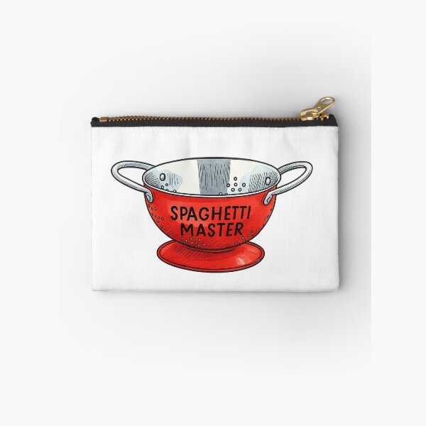 Item preview, Spaghetti Master Red Colander Illustration designed and sold by Pacika.