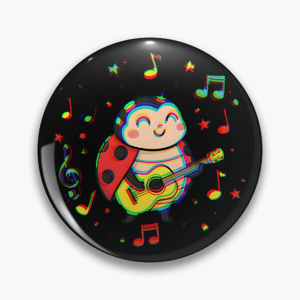 Item preview, Musical Ladybug with Guitar designed and sold by AwesomeBeyondLimits.