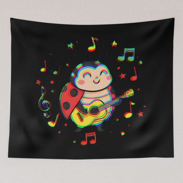 Item preview, Musical Ladybug with Guitar designed and sold by AwesomeBeyondLimits.