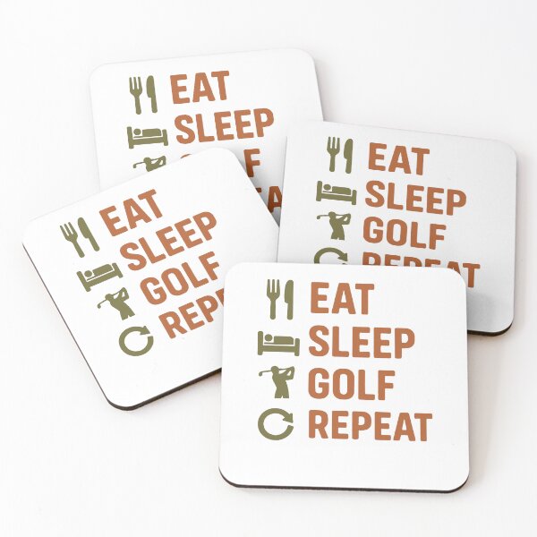 Item preview, Eat Sleep Golf Repeat Funny Golf Design designed and sold by LuminOrb.