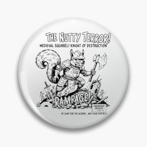 Item preview, Medieval Squirrel in Black designed and sold by sqrlmunitions.