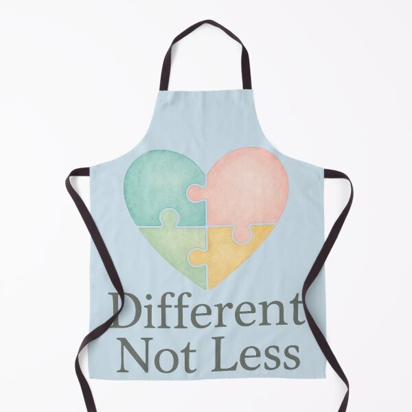 Item preview, Different Not Less – Heart Puzzle Autism Awareness Design designed and sold by Painted Moon by Luna Bee™.