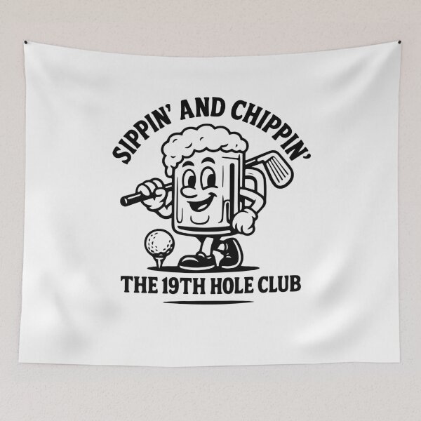 Item preview, Sippin' And Chippin' The 19th Hole Club designed and sold by LuminOrb.