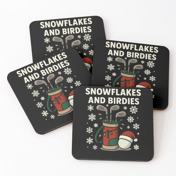 Item preview, Snowflakes And Birdies Holiday Golf Fun designed and sold by LuminOrb.