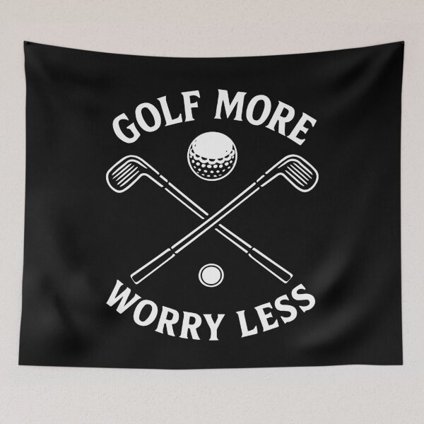 Item preview, Golf More Worry Less Funny Golf Quote designed and sold by LuminOrb.