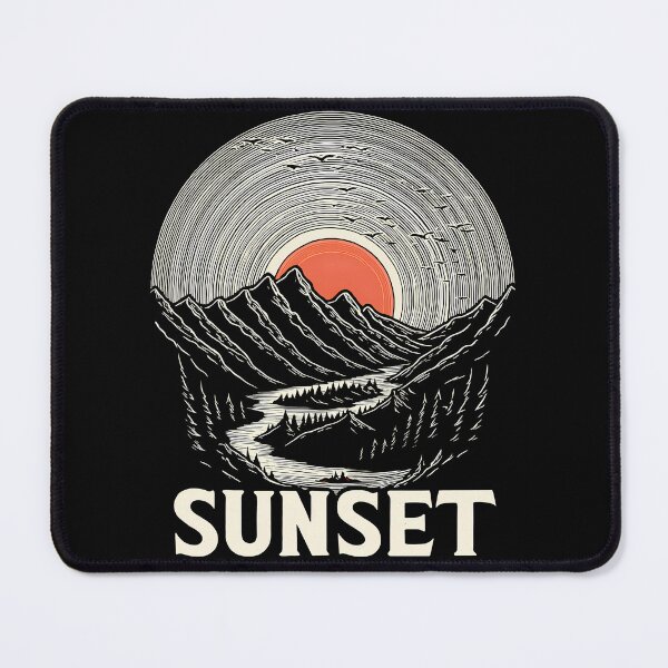 Item preview, Sunset Over the Mountains designed and sold by DariusZD.