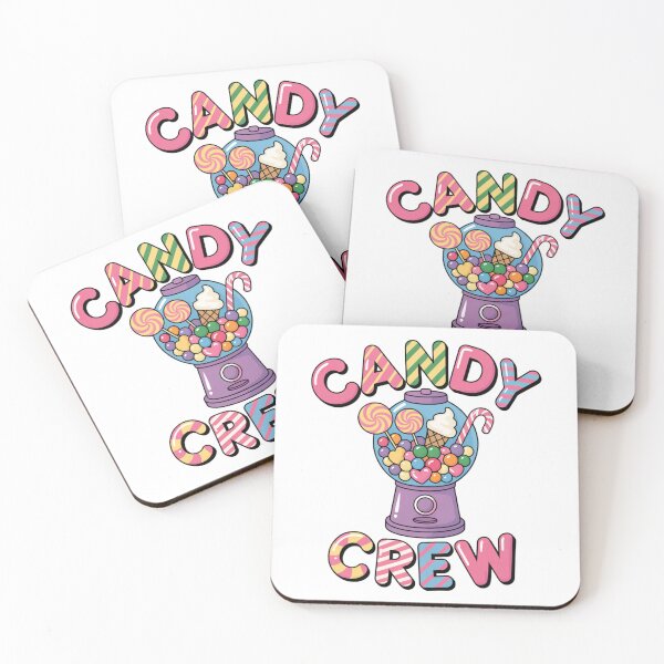 Item preview, Cute Candy Crew Cartoon Pastel Gumball Machine Illustration designed and sold by chattsuede.