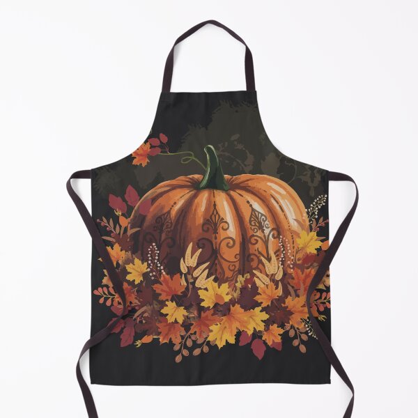 Item preview, Pumpkin and colorful autumn leaves, autumn is coming, pumpkins, halloween, fall, autumn, orange designed and sold by Collagedream.