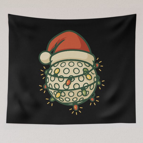 Item preview, Funny Golf Ball Santa Christmas Lights designed and sold by LuminOrb.