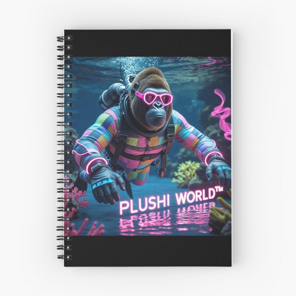 Item preview, Cyber Gorilla Diver - Neon Scuba Adventure designed and sold by PLUSHIWORLDtm.