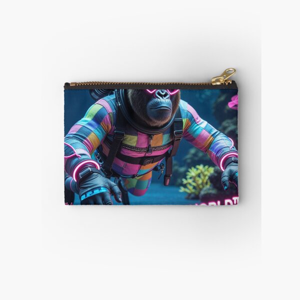 Item preview, Cyber Gorilla Diver - Neon Scuba Adventure designed and sold by PLUSHIWORLDtm.