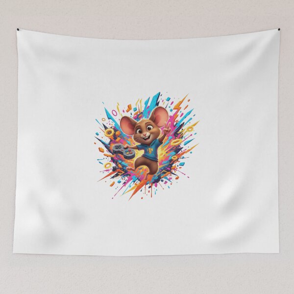 Item preview, Zippy the Mouse Gamer Splash Art designed and sold by Zippy Creation.