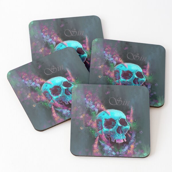 Item preview, Spring time skull art designed and sold by Sintrio.