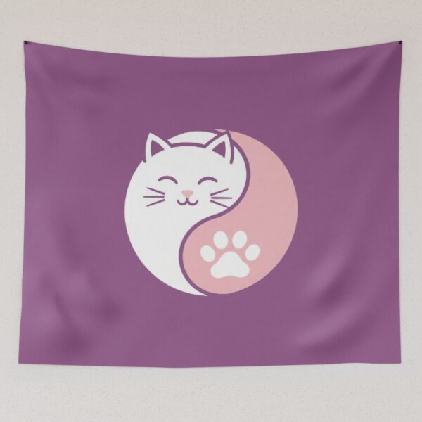 Item preview, Ying Yang Cat Design designed and sold by MyTshirtArt.