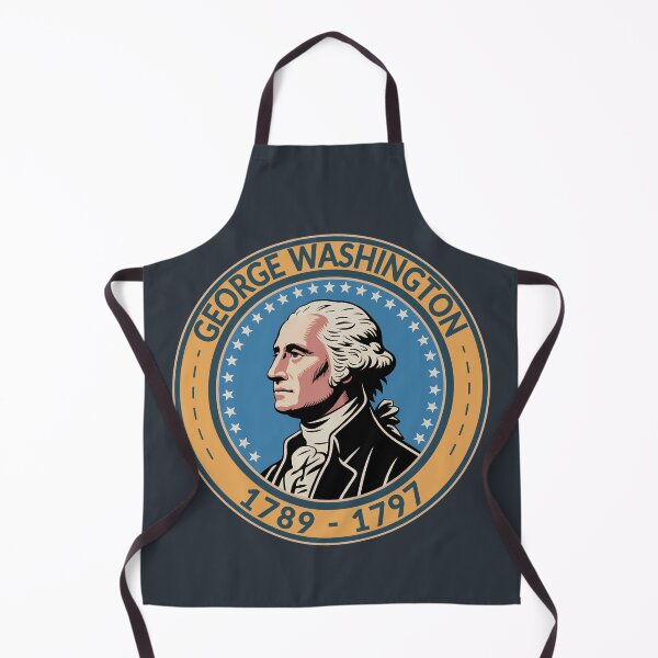Item preview, George Washington US President Illustration Badge designed and sold by KrisSidDesigns.