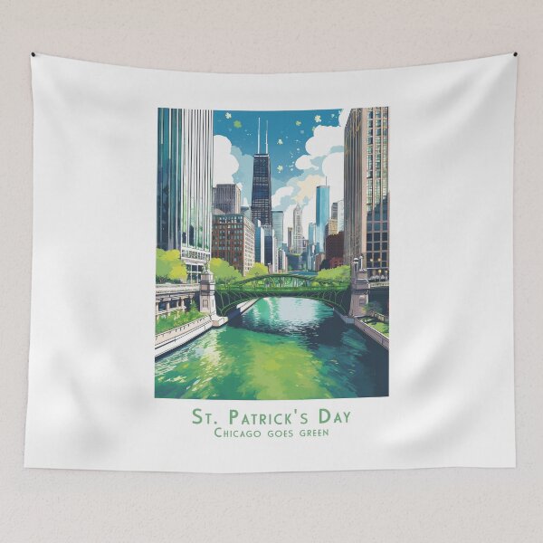 Item preview, St. Patrick’s Day in Chicago 2026 – Magical Green River designed and sold by pod24.