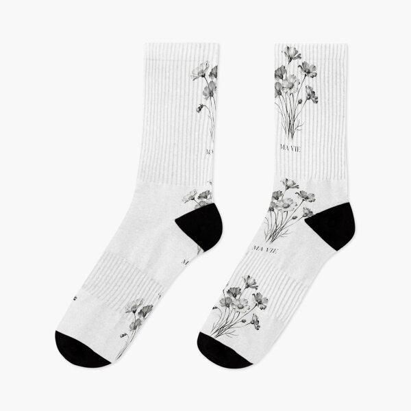 Aperçu de l'œuvre T-shirt graphique vintage à motif floral sauvage « MA VIE » pour femme – Style bohème oversize – Bouquet de fleurs botaniques créée et vendue par Ditstyle.