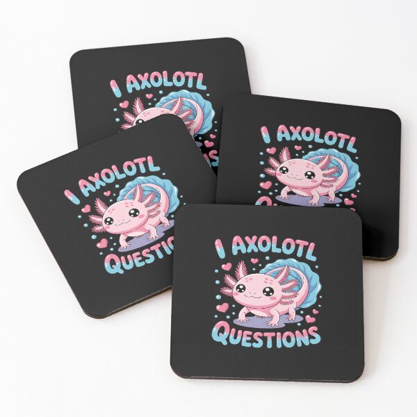 Item preview, I Axolot Questions Axolotl for kids girls pink  designed and sold by Belkisallen.