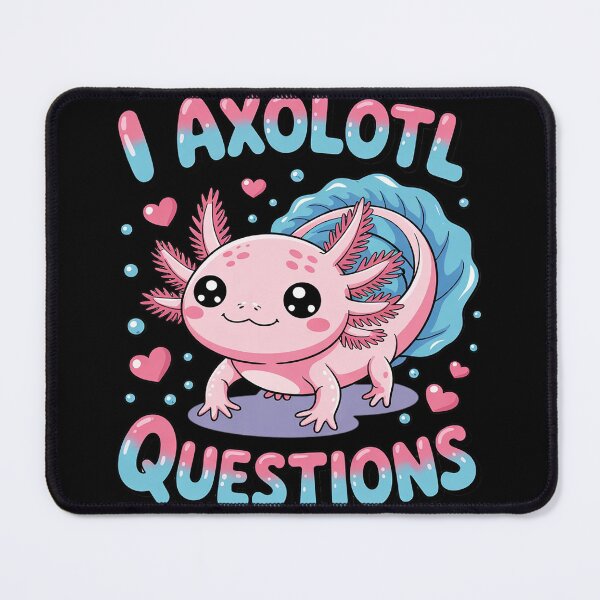 Item preview, I Axolot Questions Axolotl for kids girls pink designed and sold by Belkisallen.