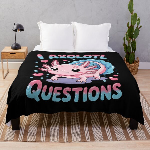 Item preview, I Axolot Questions Axolotl for kids girls pink designed and sold by Belkisallen.
