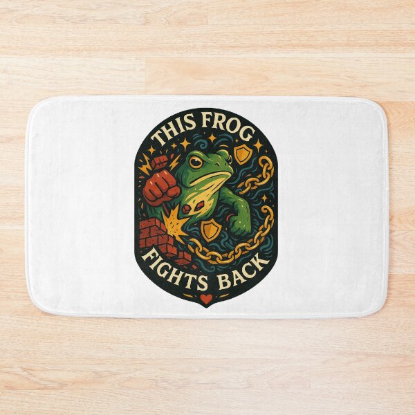 Item preview, This Frog Fights Back Shirt - Empowering Resist Frog Tee Sticker designed and sold by GeniePixel.