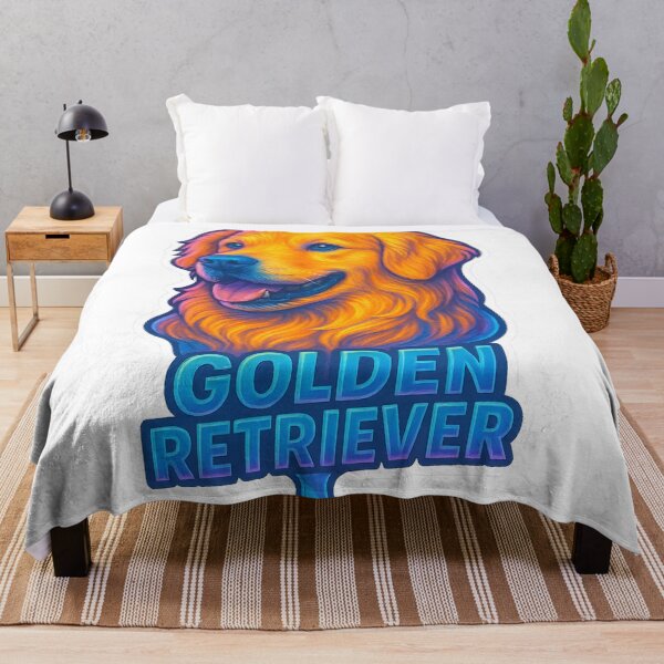 Item preview, Golden Retriever: Neon Chrome Drip designed and sold by Savannarojas.
