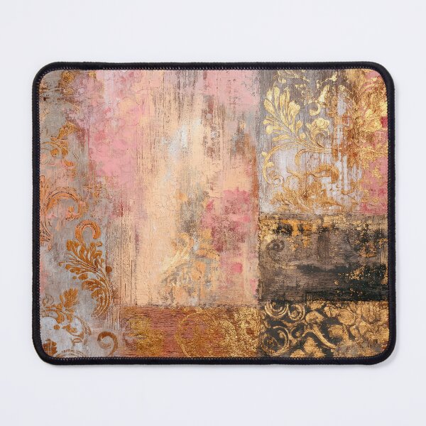 Item preview, Blush Pink And Elegant Golden Vintage Abstract Art designed and sold by DEC02.