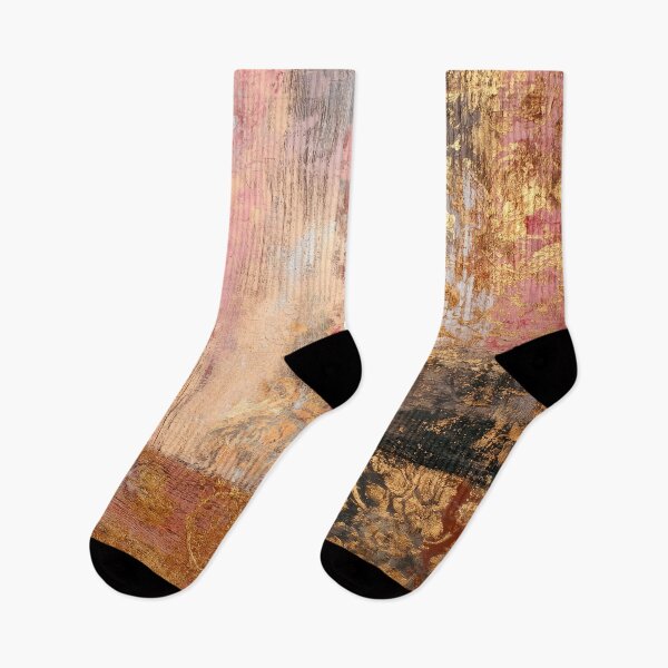 Item preview, Blush Pink And Elegant Golden Vintage Abstract Art   designed and sold by DEC02.