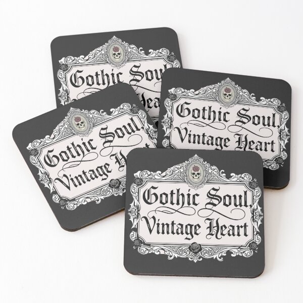 Item preview, Gothic Soul Vintage Heart - Skull Rose Victorian Frame Design designed and sold by PunchDrop.
